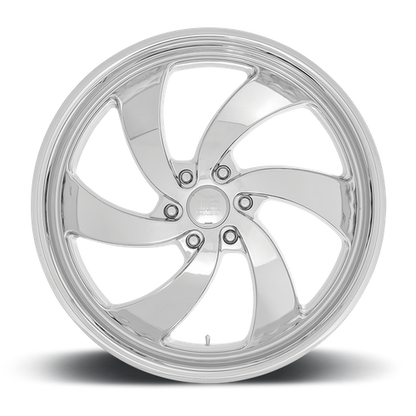 US Mag 1PC U132 DESPERADO 24X10 25 6X139.7 CHROME