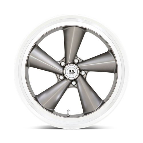 US Mag 1PC U137 TS 22X10.5 0 5X127/5X5.0 ANTHRACITE WITH DIAMOND CUT LIP