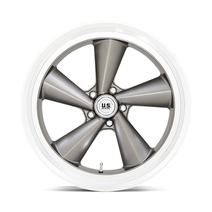 US Mag 1PC U137 TS 22X10.5 0 5X127/5X5.0 ANTHRACITE WITH DIAMOND CUT LIP