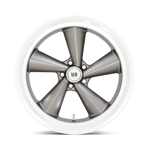 US Mag 1PC U137 TS 22X10.5 0 5X127 ANTHRACITE WITH DIAMOND CUT LIP
