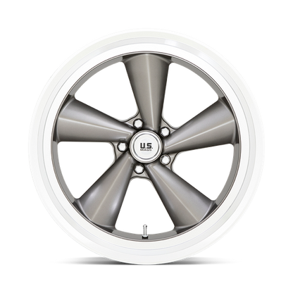 US Mag 1PC U137 TS 22X10.5 0 5X127 ANTHRACITE WITH DIAMOND CUT LIP
