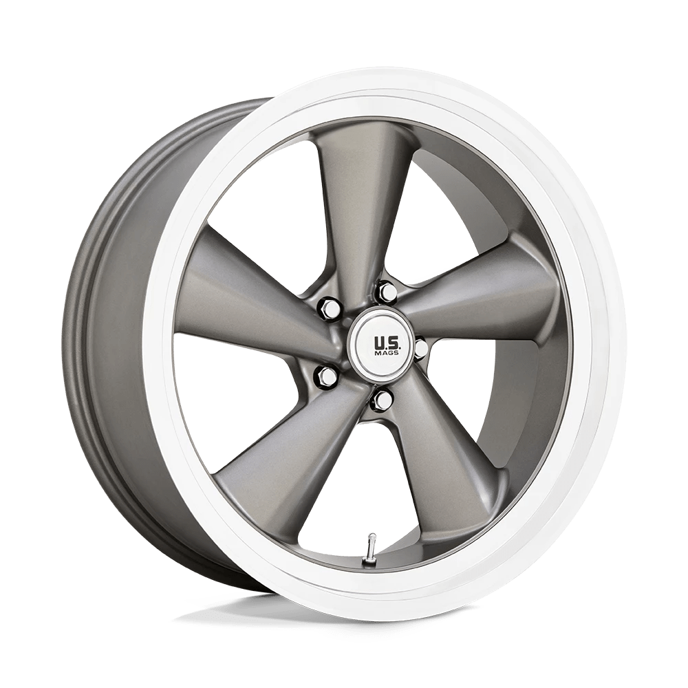 US Mag 1PC U137 TS 22X10.5 0 5X127/5X5.0 ANTHRACITE WITH DIAMOND CUT LIP