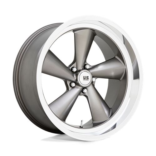 US Mag 1PC U137 TS 22X10.5 0 5X127/5X5.0 ANTHRACITE WITH DIAMOND CUT LIP