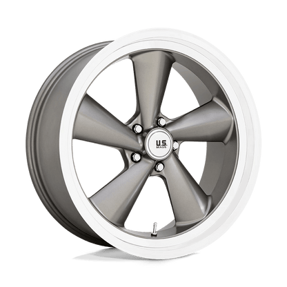 US Mag 1PC U137 TS 22X10.5 0 5X127 ANTHRACITE WITH DIAMOND CUT LIP
