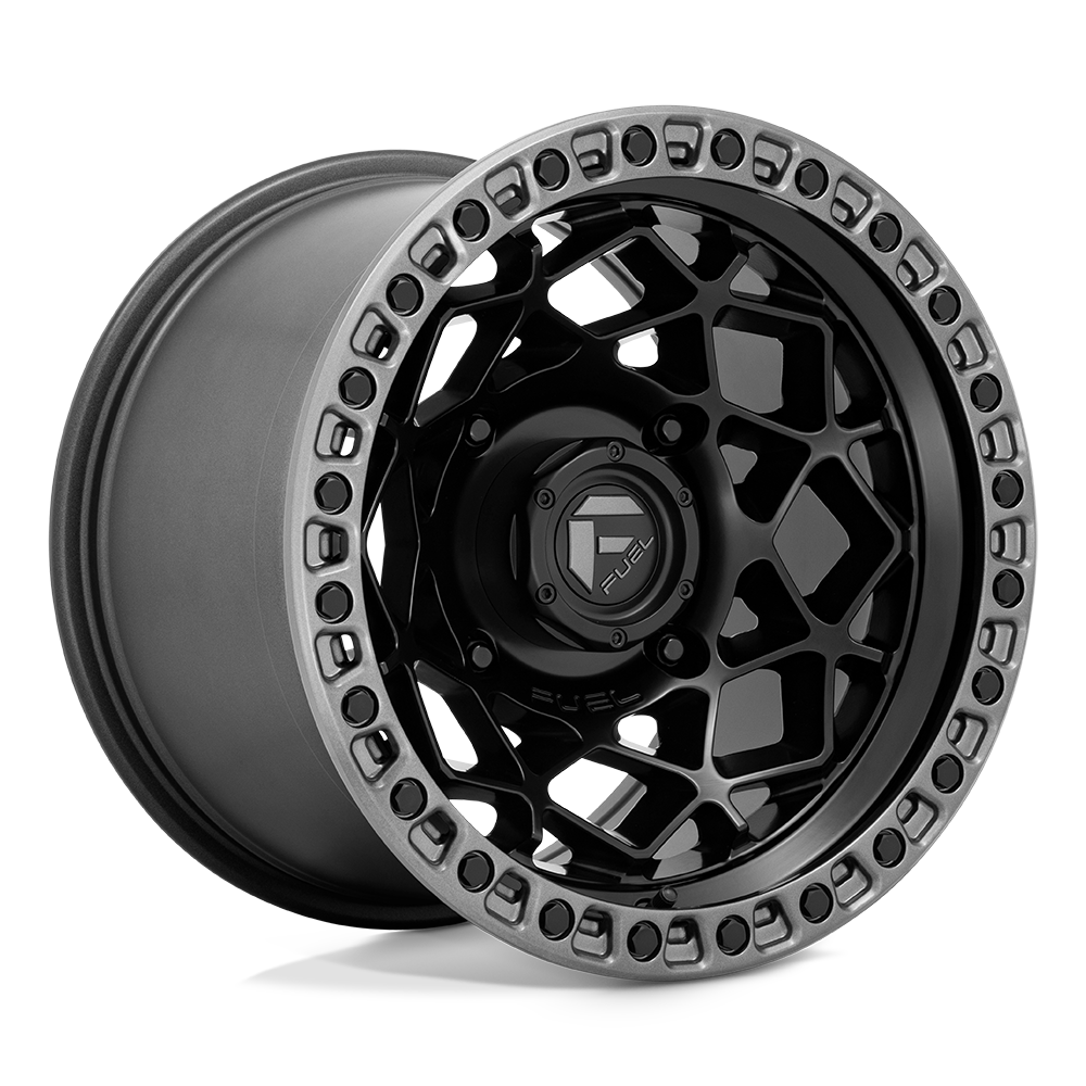 FUEL UTV D783 UNIT UTV 15X7 10 4X156 MATTE BLACK WITH GUNMETAL RING