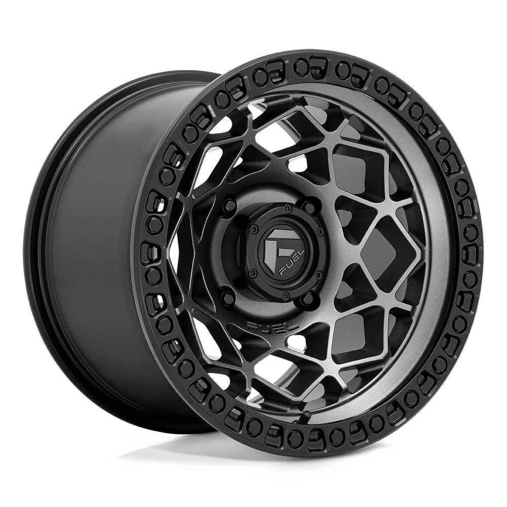 FUEL UTV D784 UNIT UTV 15X7 10 4X137 GUNMETAL WITH MATTE BLACK RING
