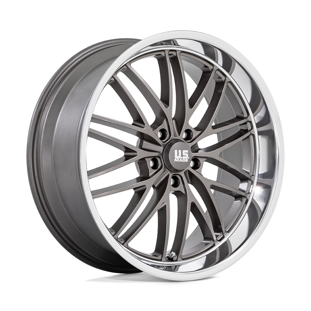 US Mag 1PC U139 SANTA CRUZ 22X9 15 5X127/5X5.0 ANTHRACITE WITH DIAMOND CUT LIP