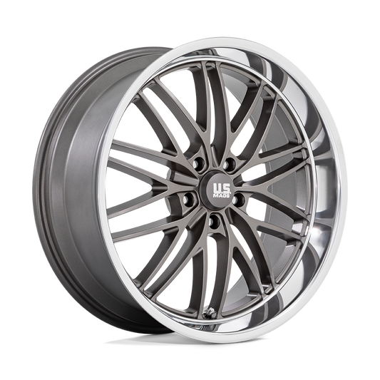 US Mag 1PC U139 SANTA CRUZ 22X9 15 5X127/5X5.0 ANTHRACITE WITH DIAMOND CUT LIP
