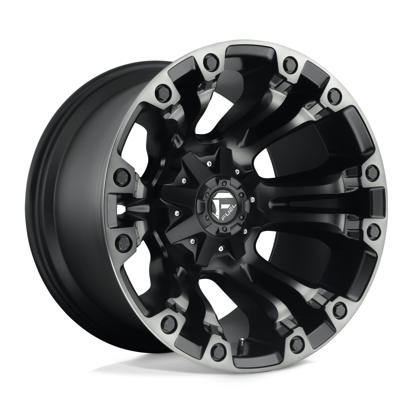 FUEL 1PC D851 VAPOR 20X9 20 8X180 MATTE BLACK GRAY TINT