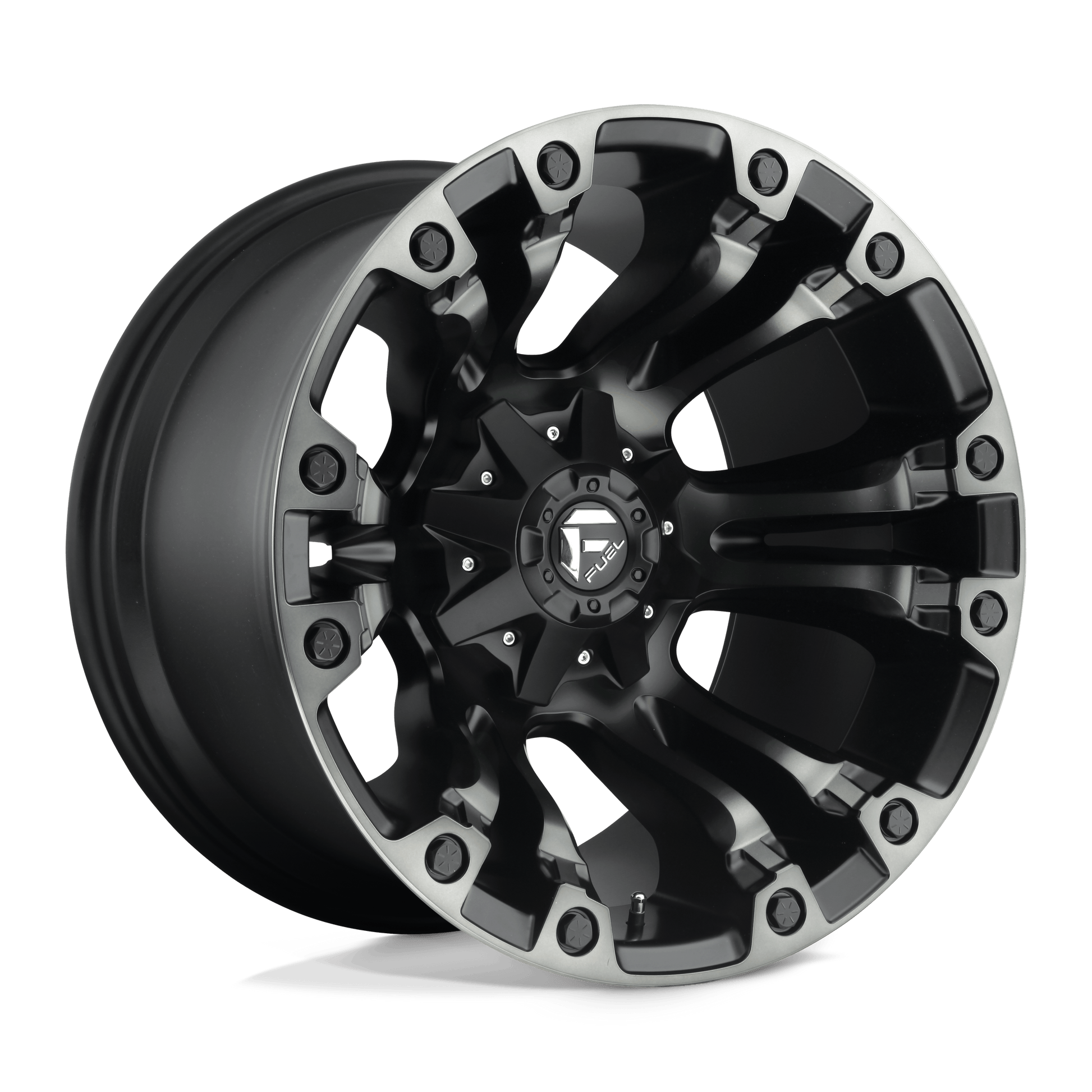 FUEL 1PC D851 VAPOR 20X9 1 8X170 MATTE BLACK GRAY TINT