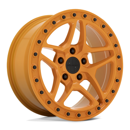 Victor Equipment BERG 17X8 20 5X130/5X130 GLOSS ORANGE WITH BLACK BOLTS