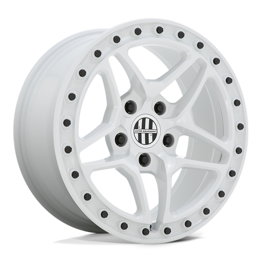 Victor Equipment BERG 18X8 20 5X130/5X130 GLOSS WHITE WITH BLACK BOLTS