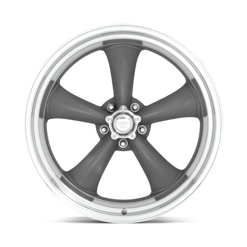 American Racing Vintage VN215 CLASSIC TORQ THRUST II 15X8 -18 5X114.3 MAG GRAY MACHINED LIP