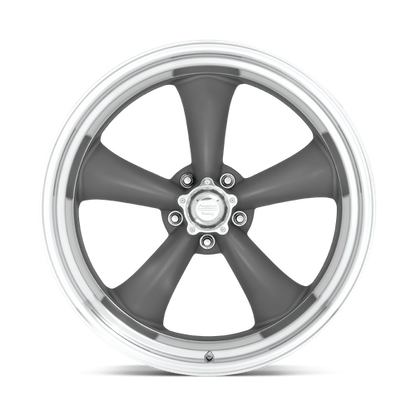 American Racing Vintage VN215 CLASSIC TORQ THRUST II 17X8 8 5X120.65 MAG GRAY MACHINED LIP