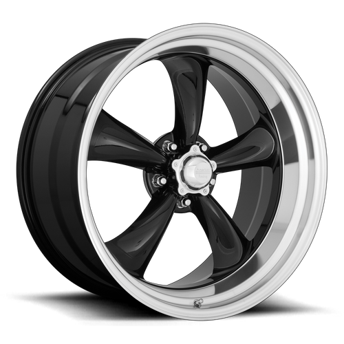 American Racing Vintage VN315 TORQ THRUST II 1 PC 22X11 18 5X127/5X5.0 Gloss Black Machined Lip
