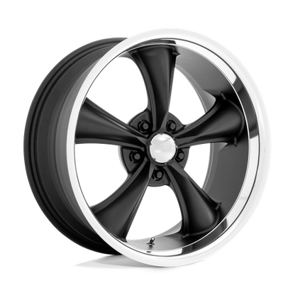 American Racing Vintage VN338 BOSS TT 20X8.5 2 5X127/5X5.0 Textured Black With Diamond Cut Lip