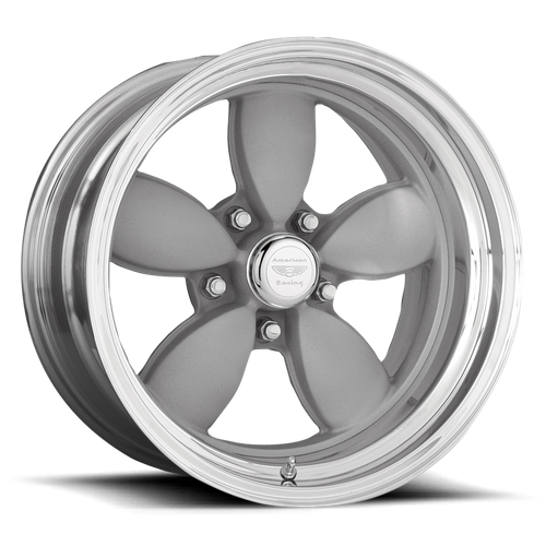 American Racing Vintage VN402 CLASSIC 200S 15X7 -6 5X114.3/5X4.5 Two-Piece Vintage Silver Center Polished Barrel