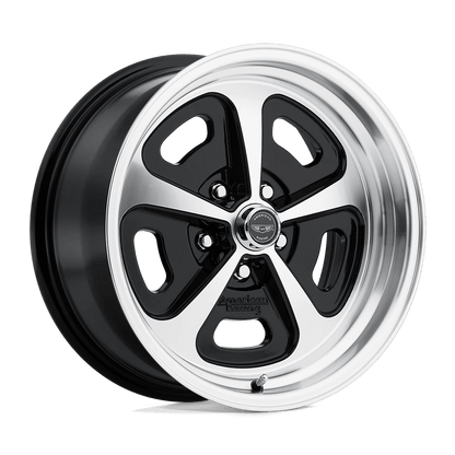 American Racing Vintage VN501 500 MONO CAST 15X7 0 5X114.3/5X4.5 Gloss Black Machined