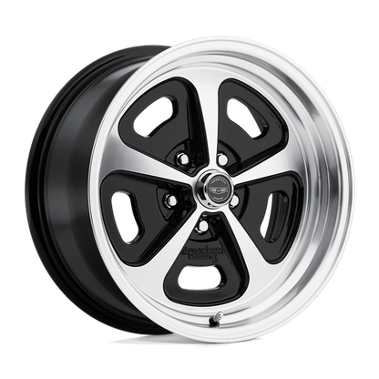 American Racing Vintage VN501 500 MONO CAST 17X9 0 5X120.65/5X4.75 Gloss Black Machined