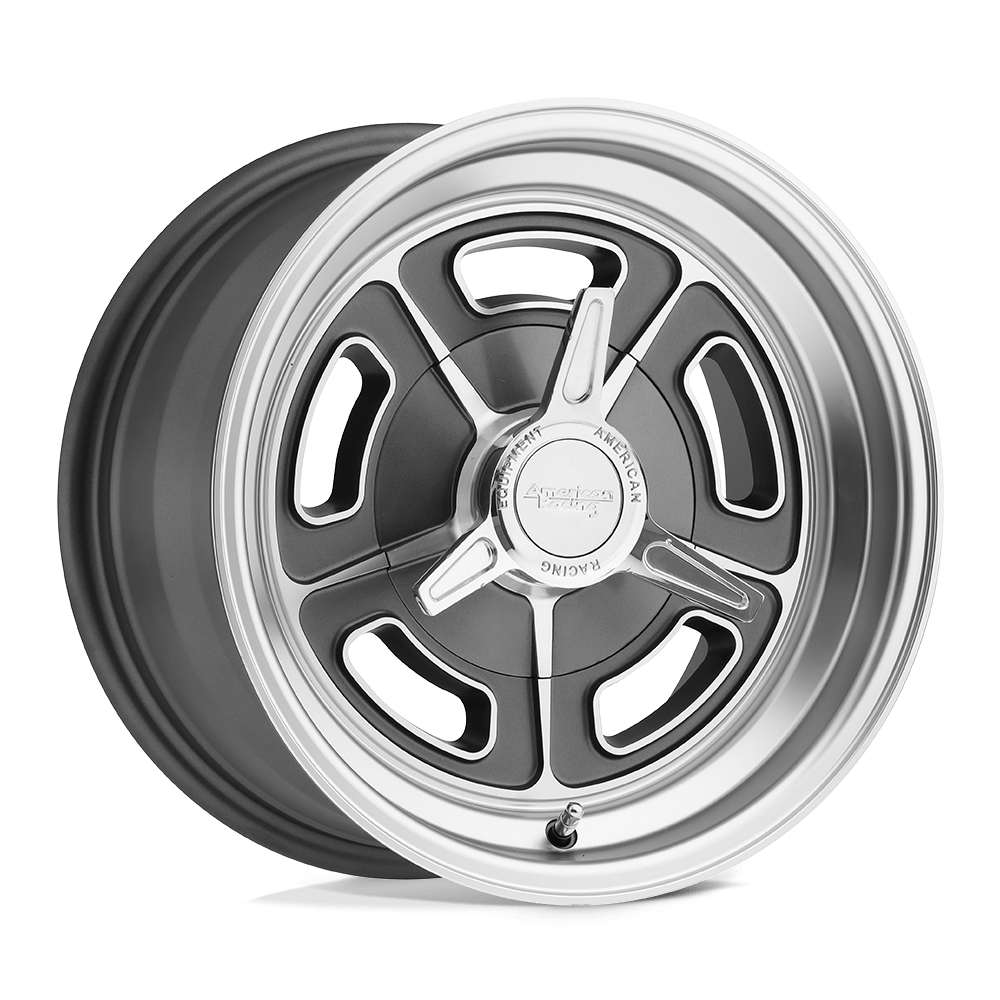 American Racing Vintage VN502 15X5 -12 5X114.3/5X4.5 Mag Gray Machined