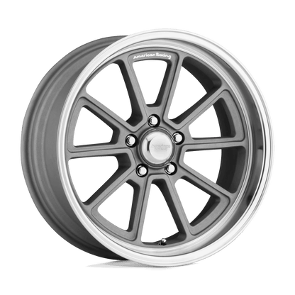 American Racing Vintage VN510 DRAFT 20X10 6 5X120.65/5X4.75 Vintage Silver Diamond Cut Lip
