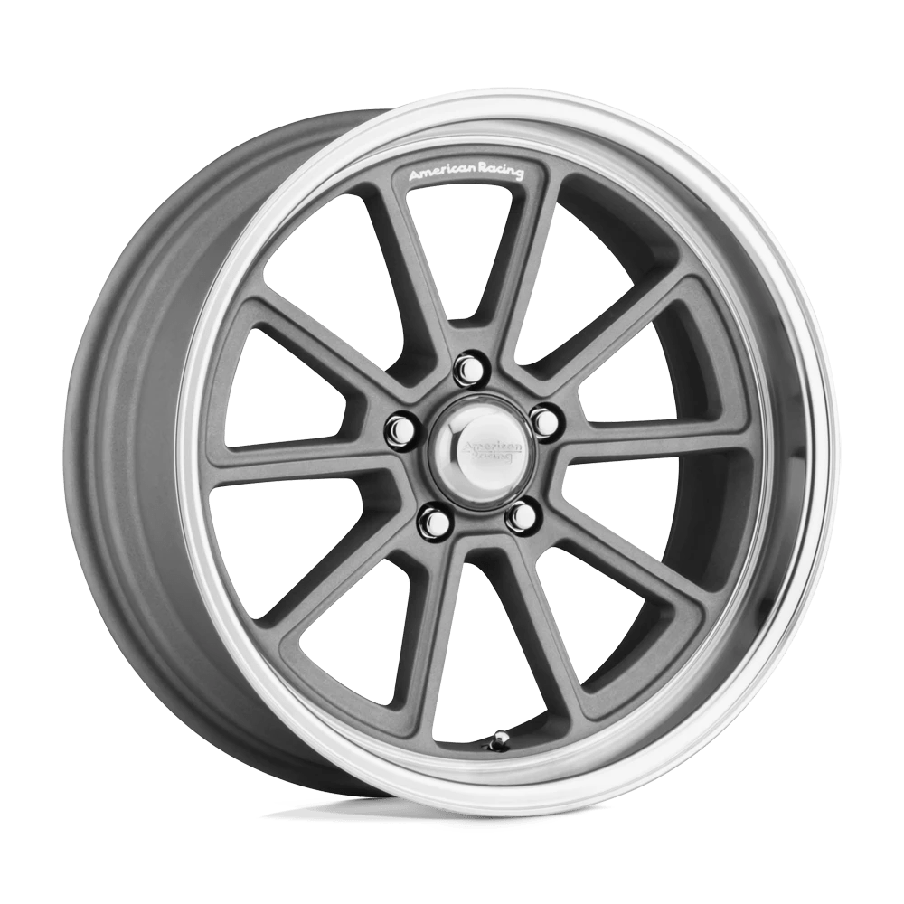 American Racing Vintage VN510 DRAFT 18X10 0 5X114.3/5X4.5 Vintage Silver Diamond Cut Lip