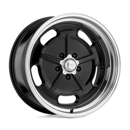 American Racing Vintage VN511 SALT FLAT 22X10.5 0 5X114.3/5X4.5 Gloss Black Diamond Cut Lip
