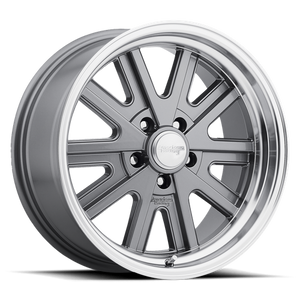 American Racing Vintage VN527 427 MONO CAST 17X9 0 5X120.65/5X4.75 Mag Gray Machined