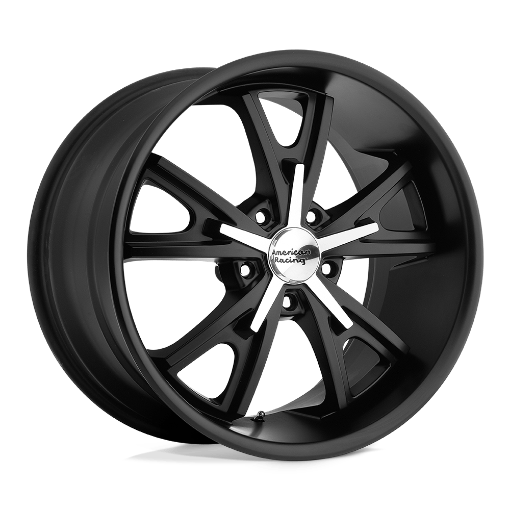 American Racing Vintage VN801 DAYTONA 20X9.5 15 5X114.3/5X4.5 Satin Black With Machined Face