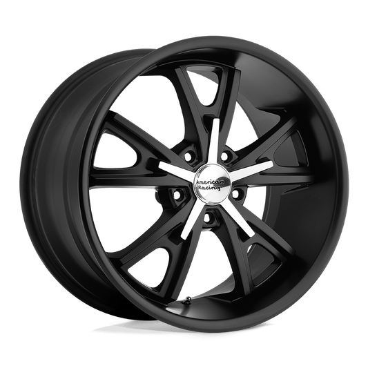 American Racing Vintage VN801 DAYTONA 20X9.5 15 5X114.3/5X4.5 Satin Black With Machined Face