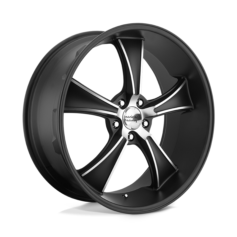 American Racing Vintage VN805 BLVD 22X11 38 5X120/5X4.72 Satin Black With Machined Face