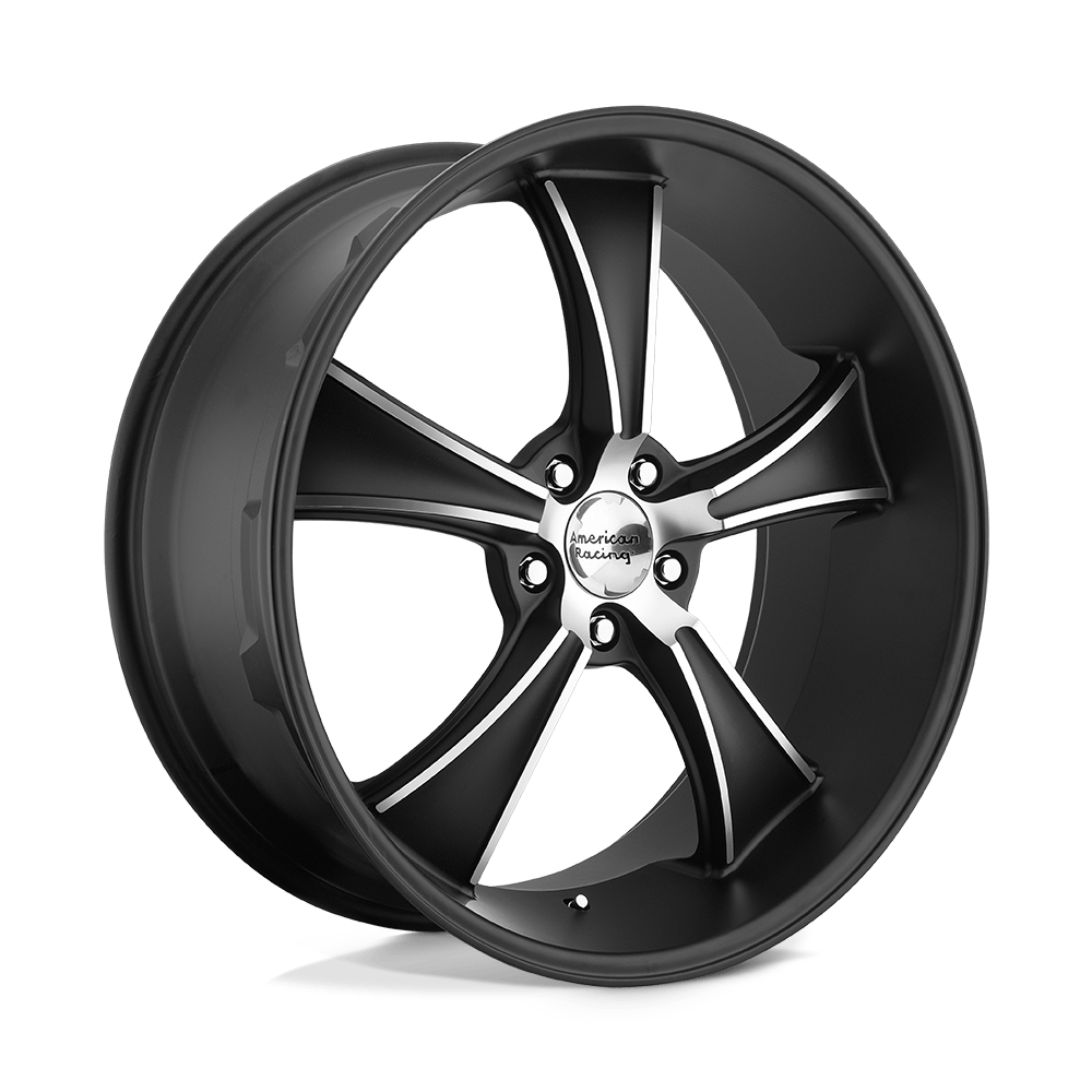 American Racing Vintage VN805 BLVD 18X9 30 5X120/5X4.72 Satin Black With Machined Face