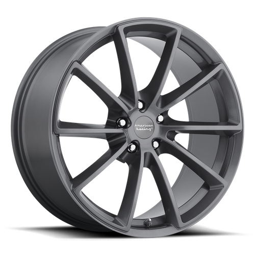 American Racing Vintage VN806 FAST BACK 20X9 40 5X114.3/5X4.5 Anthracite With Machined Face