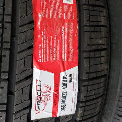265/40R22-XL-VERCELLI STRADA IV BLK 106V (30.4X10.7R 22) Tires