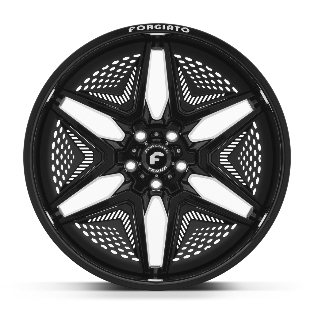 22x12 FLOW TERRA 007 Gloss Black (5/6 Lug) - Wheels | Rims