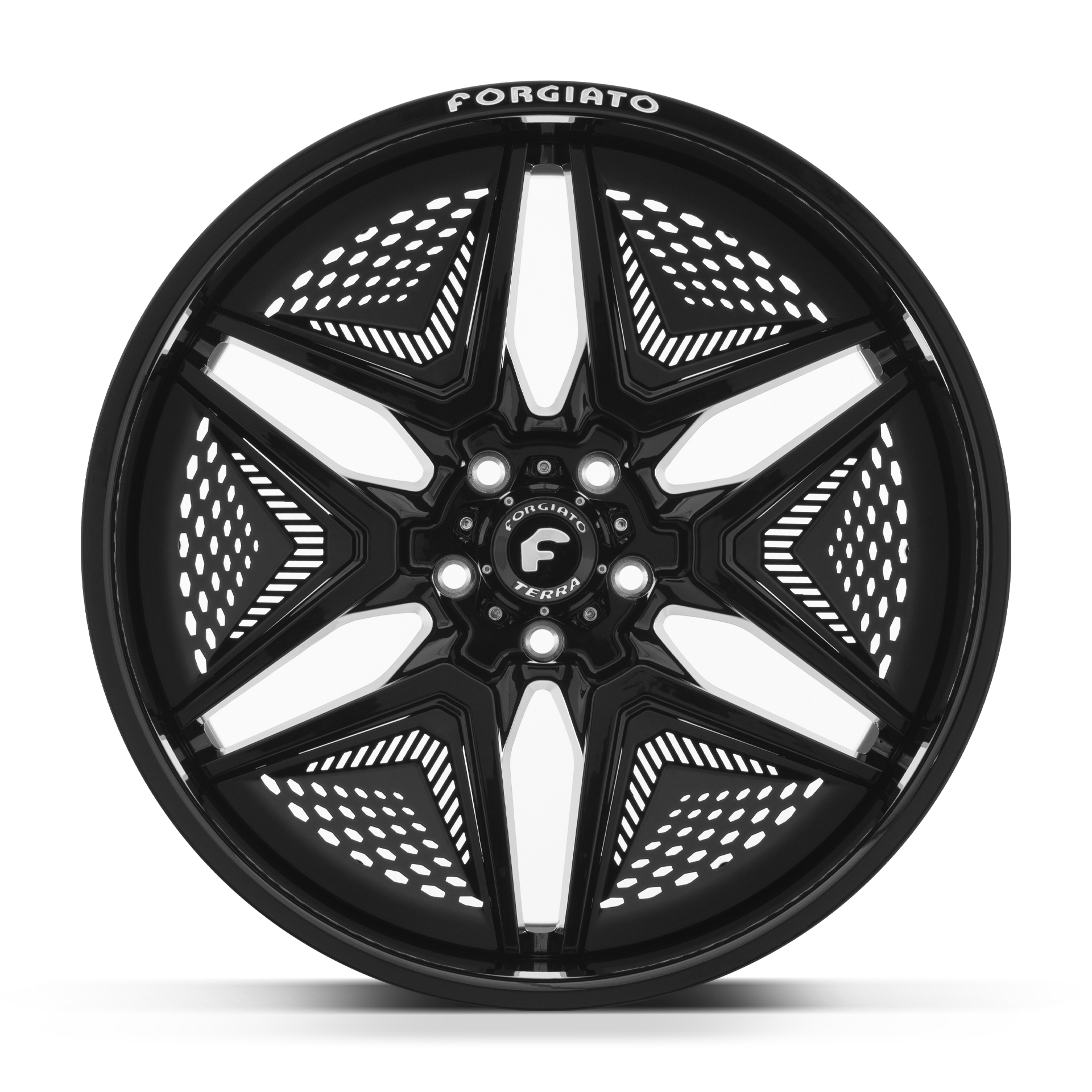 22x9 FLOW TERRA 007 Gloss Black (Black w/Inserts) (6x135 / 87.1 / +40) - Wheels | Rims