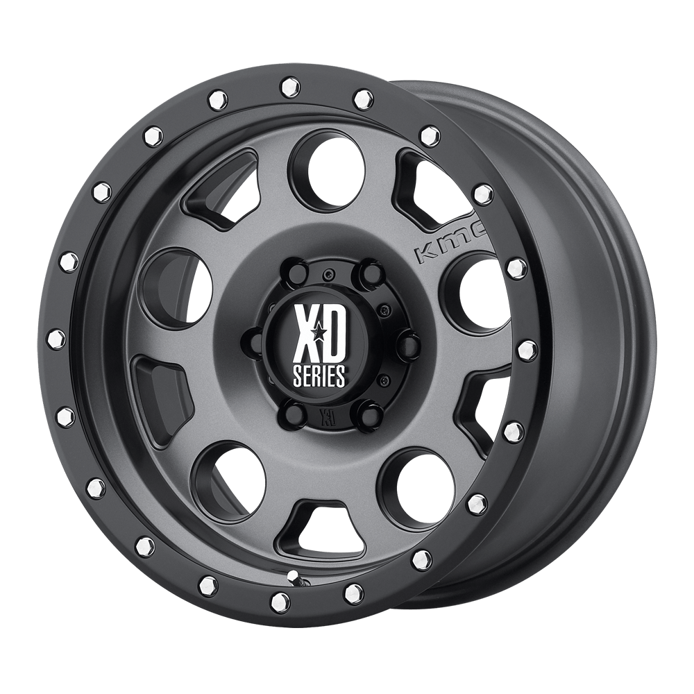 XD XD126 ENDURO PRO 20X9 18 6X135/6X5.3 Matte Gray W Black Reinforcing Ring