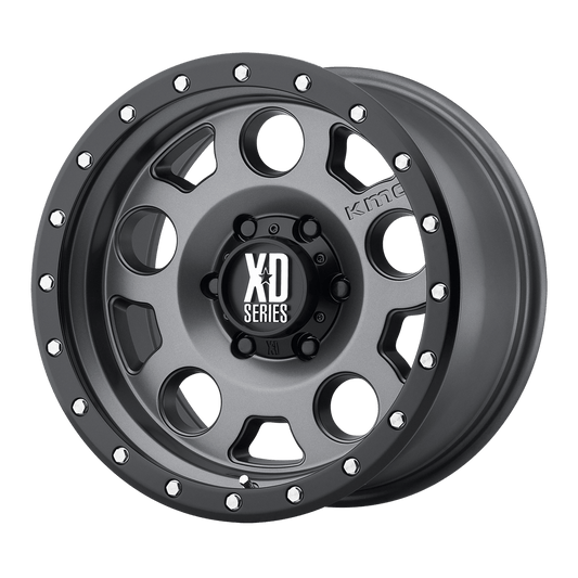 XD XD126 ENDURO PRO 20X9 18 6X135/6X5.3 Matte Gray W Black Reinforcing Ring
