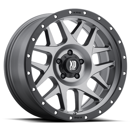XD XD127 BULLY 18X9 18 5X127/5X5.0 Matte Gray Black Ring