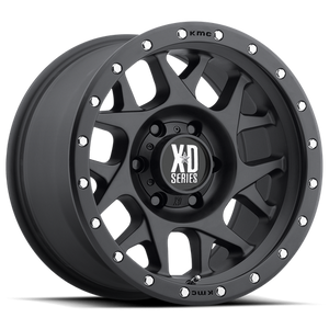 XD XD127 BULLY 18X9 18 6X114.3/6X4.5 Satin Black With Reinforcing Ring