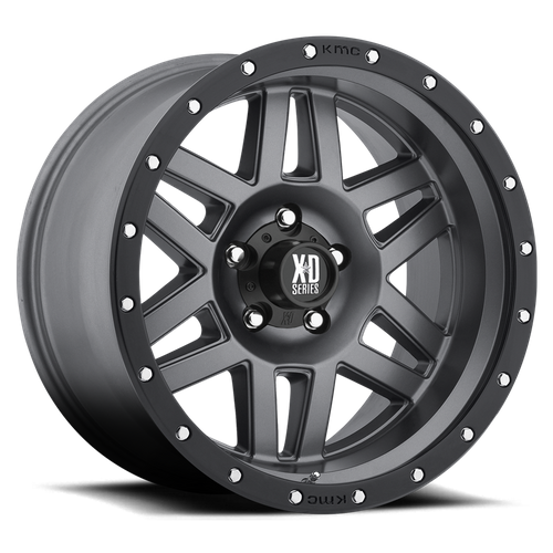 XD XD128 MACHETE 18X9 -12 5X127/5X5.0 Matte Gray Black Ring