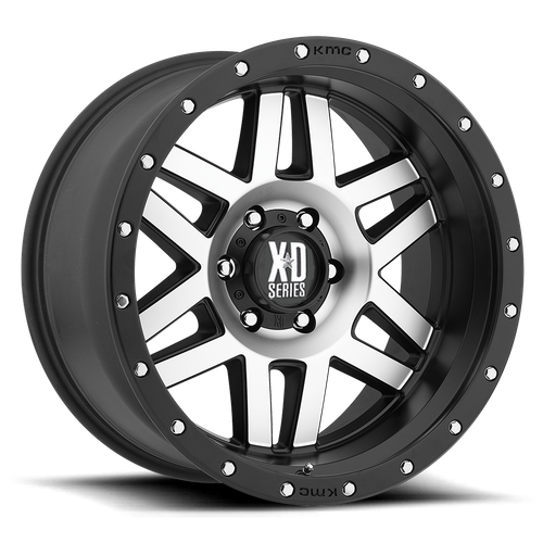 XD XD128 MACHETE 20X9 0 8X170/8X6.7 Machined Face Black Ring