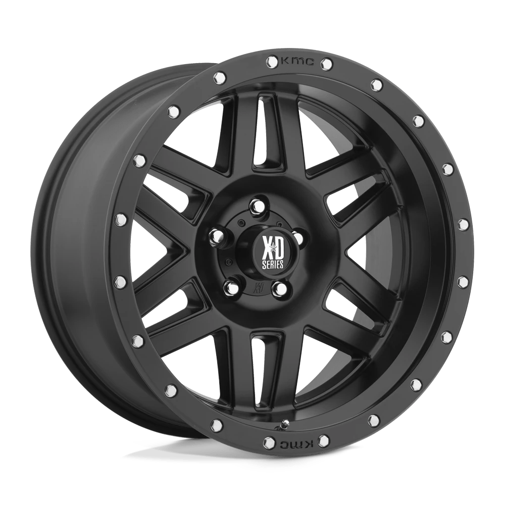 XD XD128 MACHETE 18X9 18 8X180/8X7.1 SATIN BLACK WITH REINFORCING RING