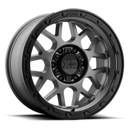 XD XD135 GRENADE OR 18X8.5 0 8X165.1/8X6.5 Matte Gray Matte Black Lip