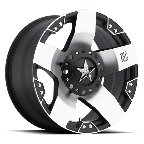 XD XD775 ROCKSTAR 18X9 0 8X165.1/8X6.5 Machined Face With Matte Black Windows
