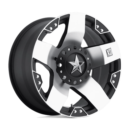XD XD775 ROCKSTAR 17X8 10 8X165.1 MACHINED FACE WITH MATTE BLACK WINDOWS
