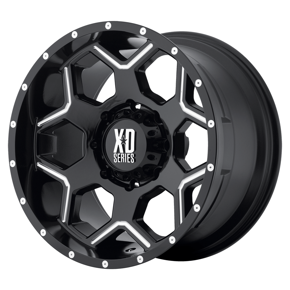 XD XD812 CRUX 18X9 18 6X139.7 GLOSS BLACK MILLED