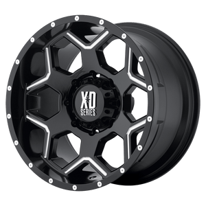 XD XD812 CRUX 18X9 18 5X127/5X5.0 Gloss Black Milled