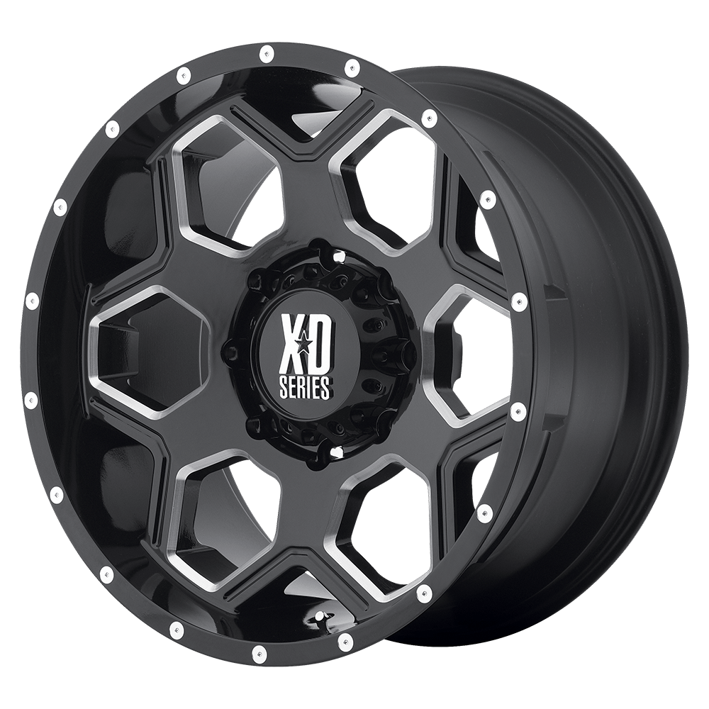 XD XD813 BATALLION 18X9 18 8X180/8X7.1 GLOSS BLACK MILLED