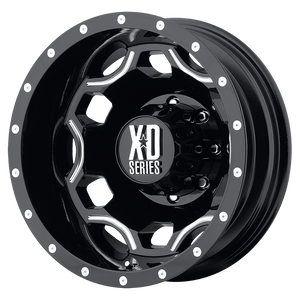 XD XD814 CRUX 17X6 -134 8X200/8X200 Gloss Black With Milled Accents